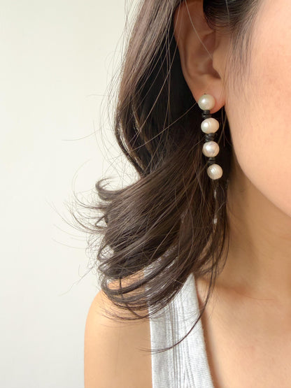 Freshwater Pearl Drop Earrings by Le Jardin Perles
