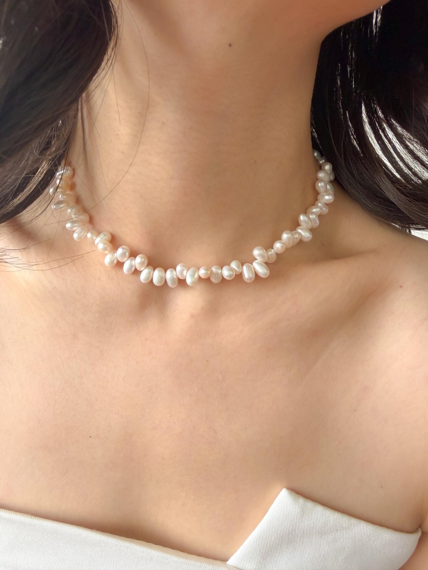 Freshwater Baroque Pearl Necklace by Le Jardin Perles
