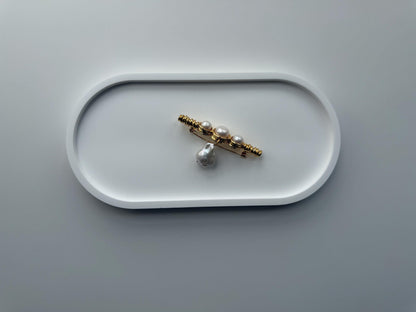 Additional view of baroque pearl brooch by Le Jardin Perles