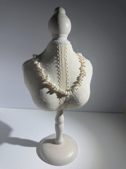 Additional view of freshwater baroque pearl necklace by Le Jardin Perles
