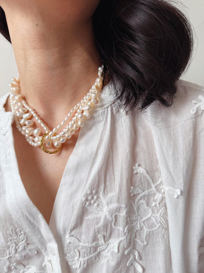 Baroque Pearl Necklace by Le Jardin Perles