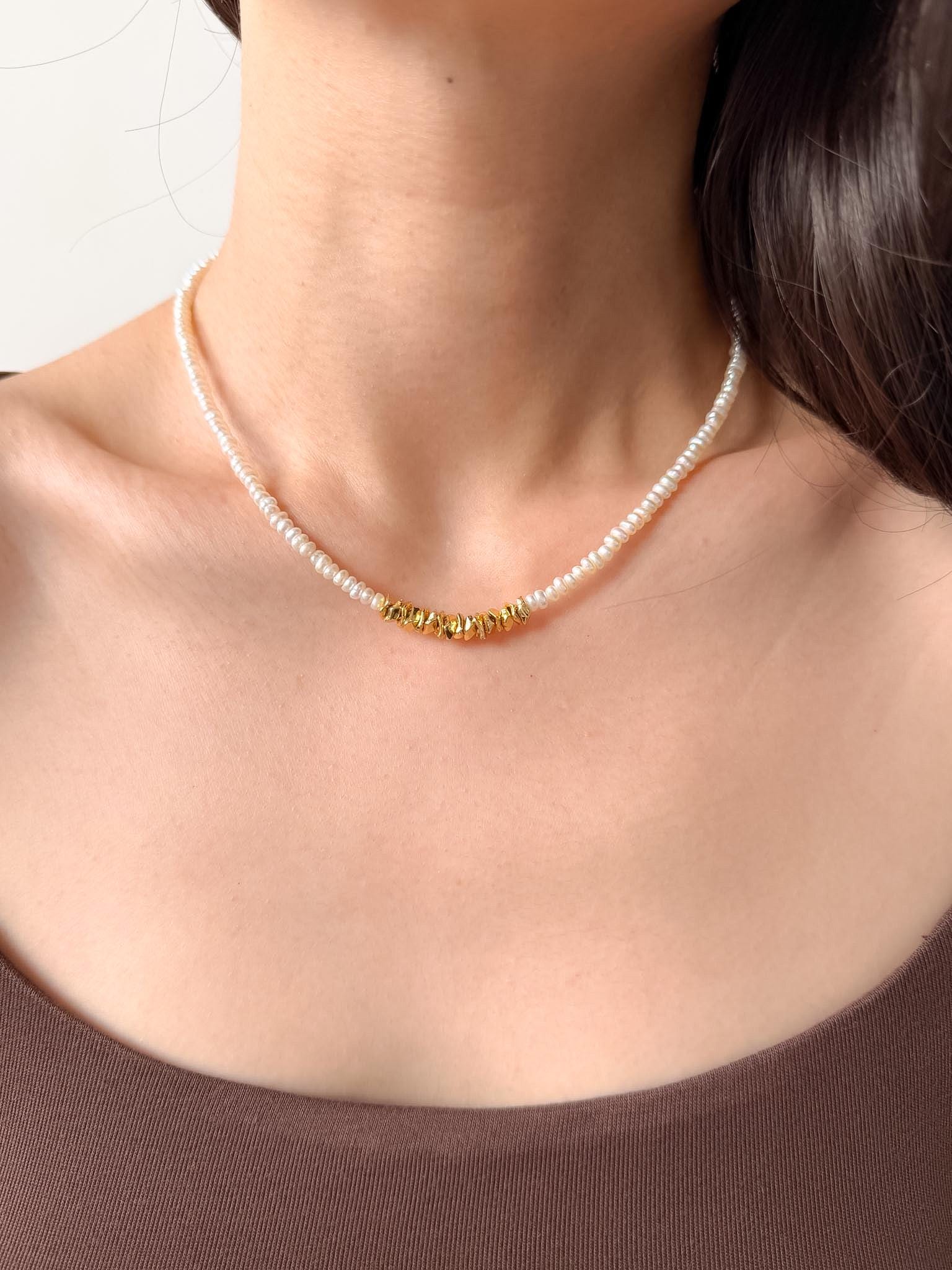 Baroque Freshwater Pearl Necklace by Le Jardin Perles