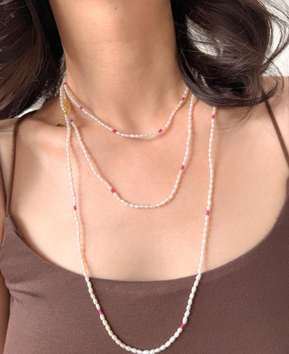 Layered Pearl Necklace by Le Jardin Perles