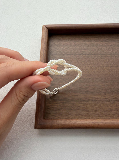 Additional view of delicate freshwater pearl bracelet by Le Jardin Perles